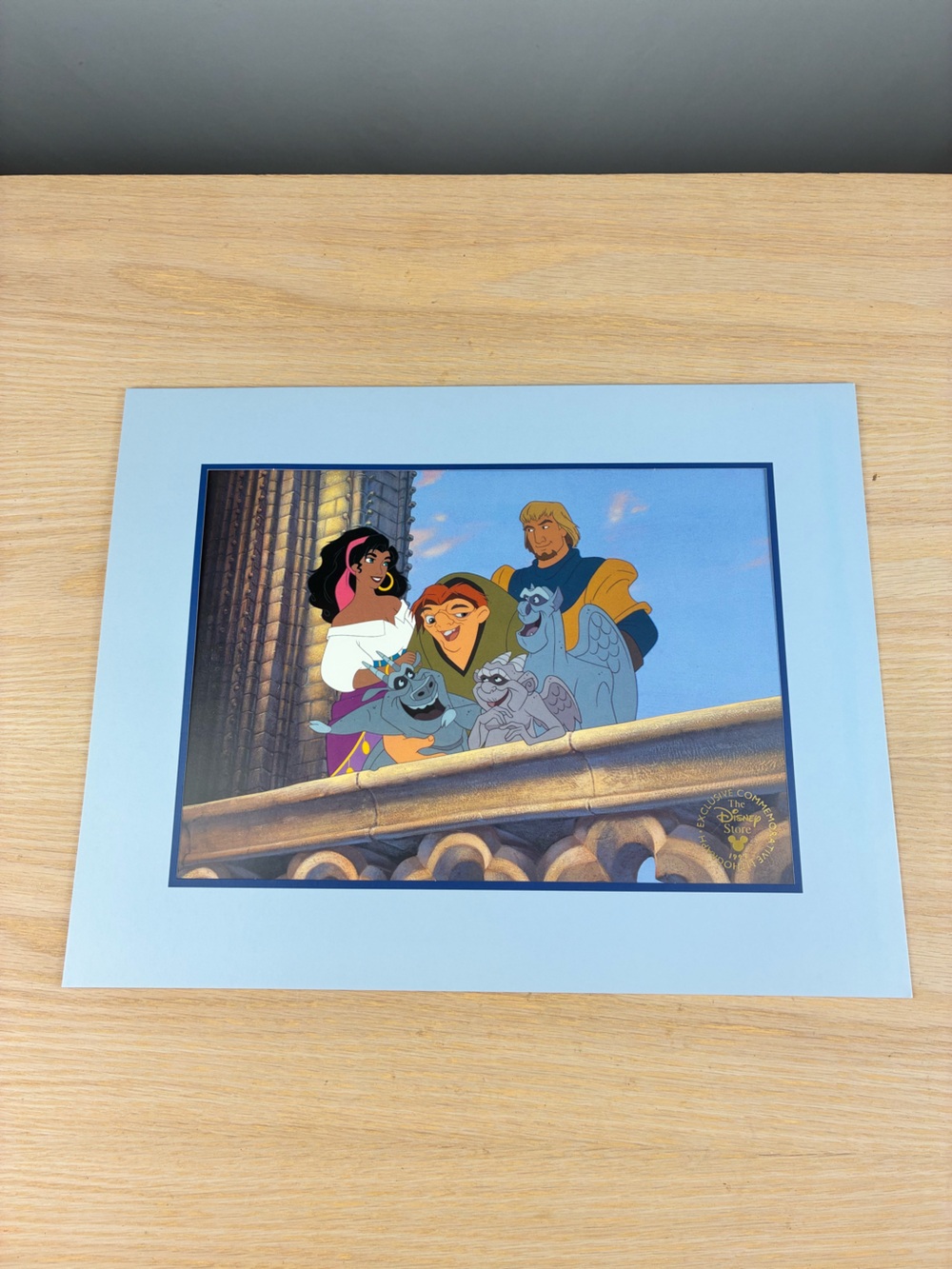 Vintage 1997 Disney Hunchback of Notre Dame Lithograph 11x14